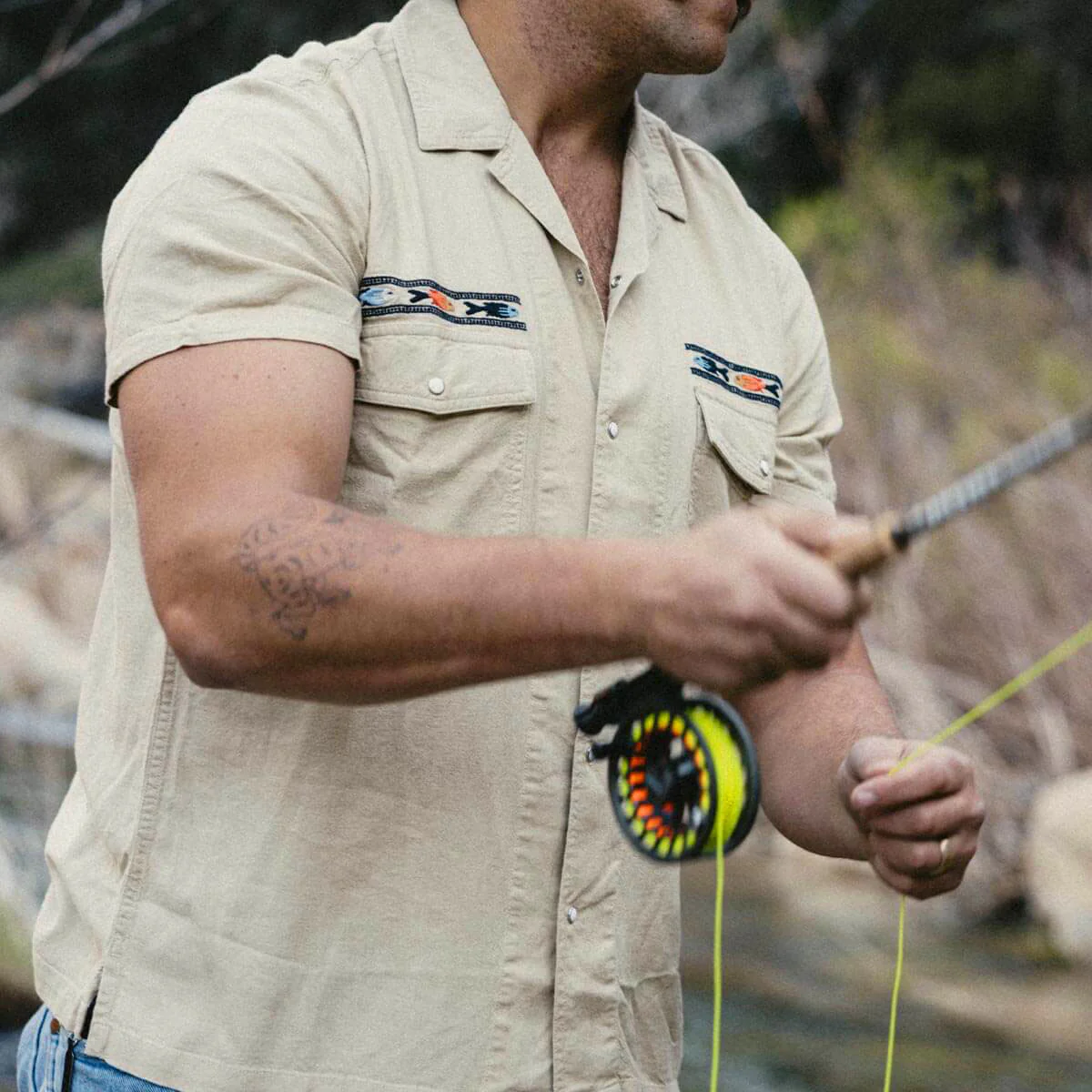 Seager Whippersnapper Embroidered Shirt - Dry Hay - Image 6