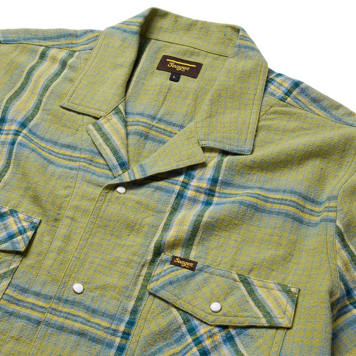Seager Whippersnapper Shirt - Moss Grid Plaid - Image 4