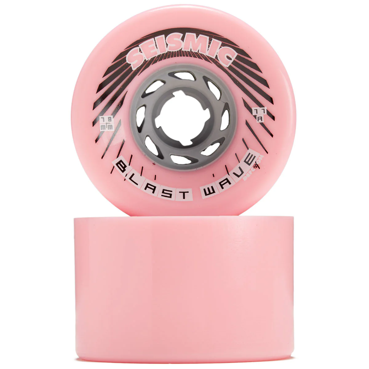 Seismic Blast Wave 77a Longboard Wheels - Bubblegum - 78mm - Image 2