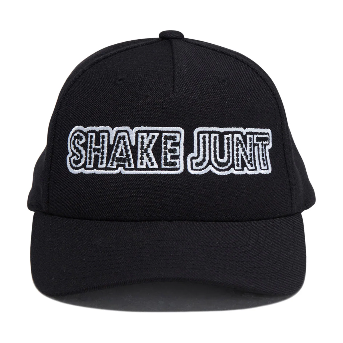 Shake Junt Stretch Logo Snapback Hat - Black - Image 5