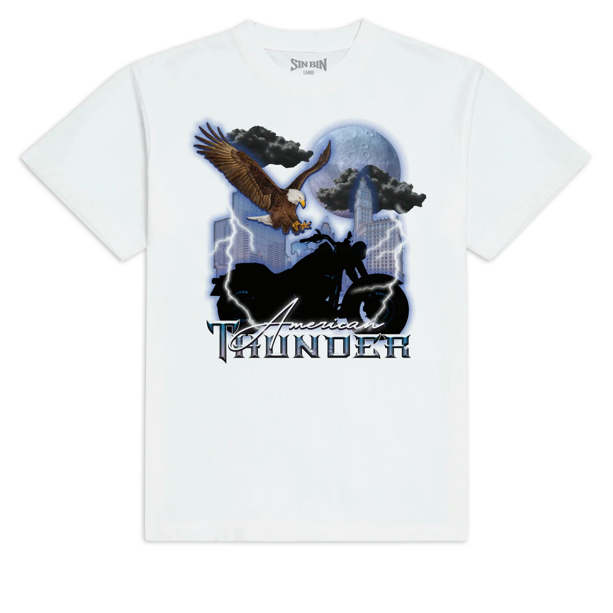 Sin Bin American Thunder T-Shirt - White - MD