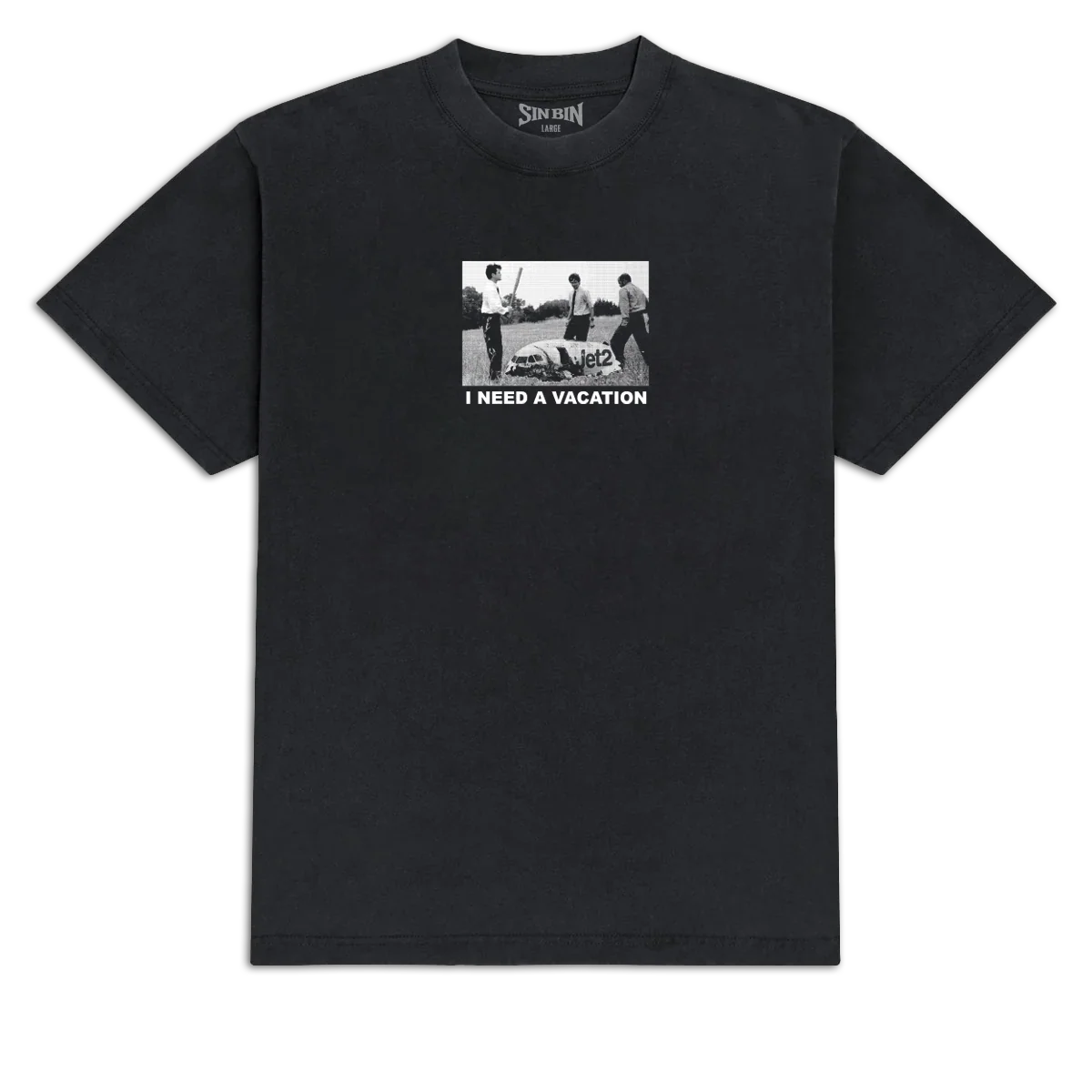 Sin Bin Anti Holiday T-Shirt - Black - XXL