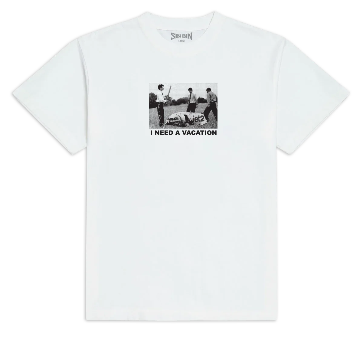 Sin Bin Anti Holiday T-Shirt - White - XXL