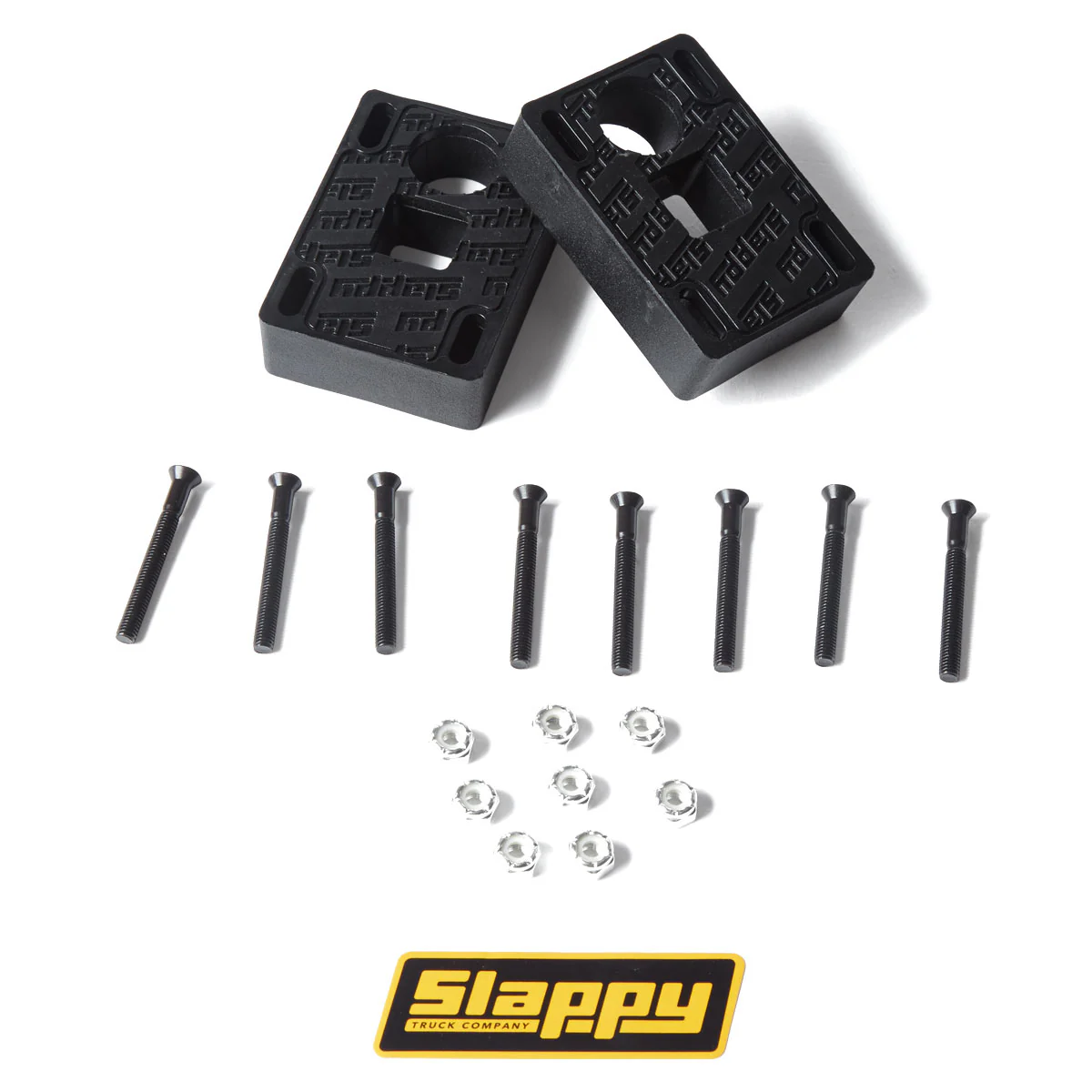 Slappy Big Blocks Risers With Hardware - Black - 3/4" - Image 2