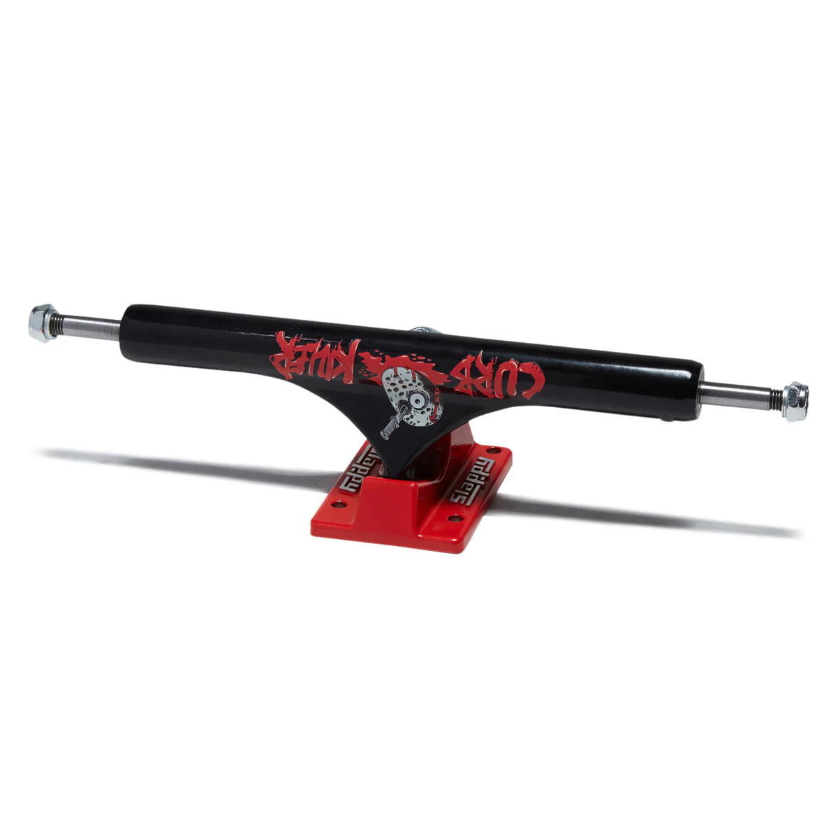 Slappy ST1 Curb Killer II Hollow Inverted KP Skateboard Trucks - Matte Black - 10.50"