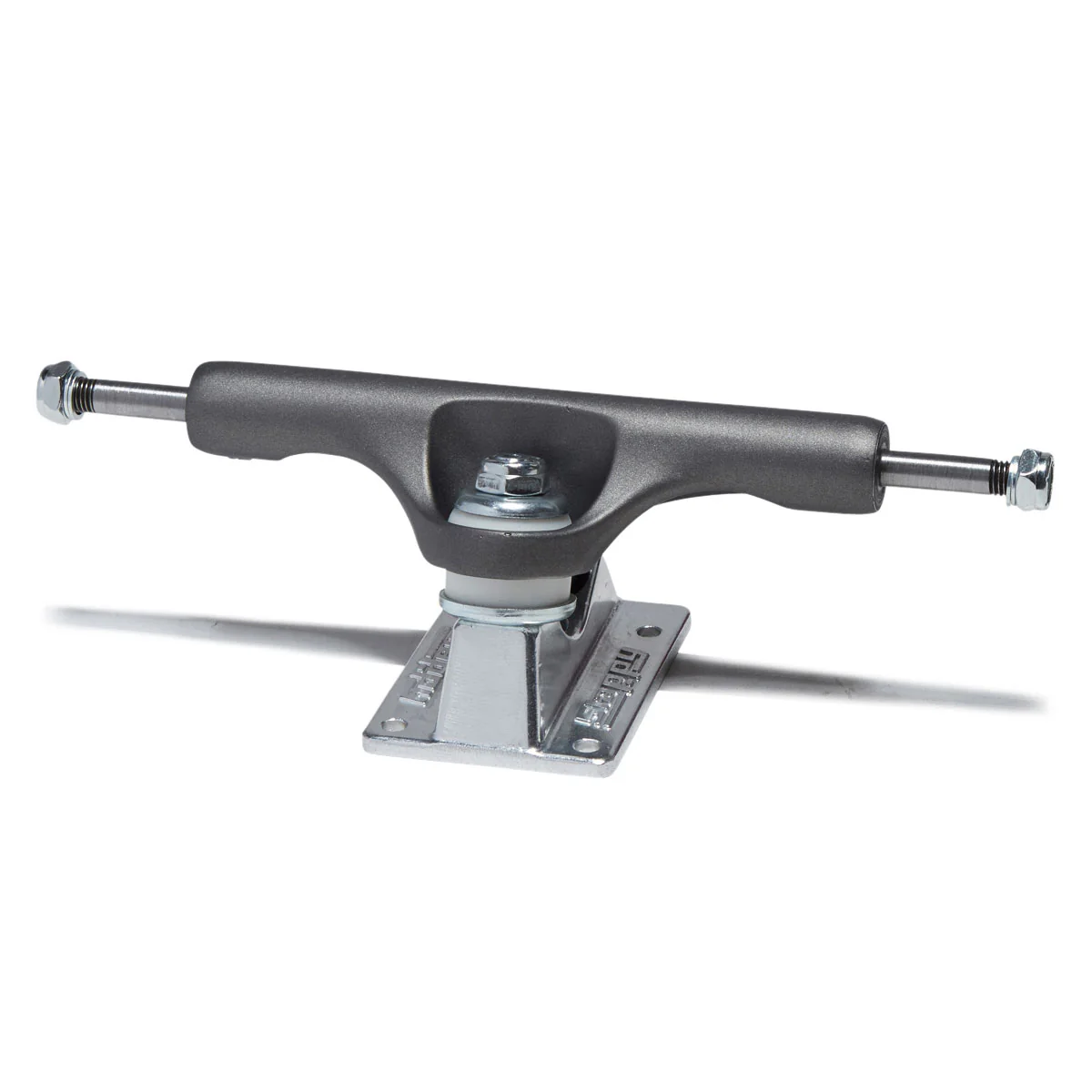 Slappy ST1 Hollow Lights Skateboard Trucks - Gunmetal/Polished - 8.50" - Image 2