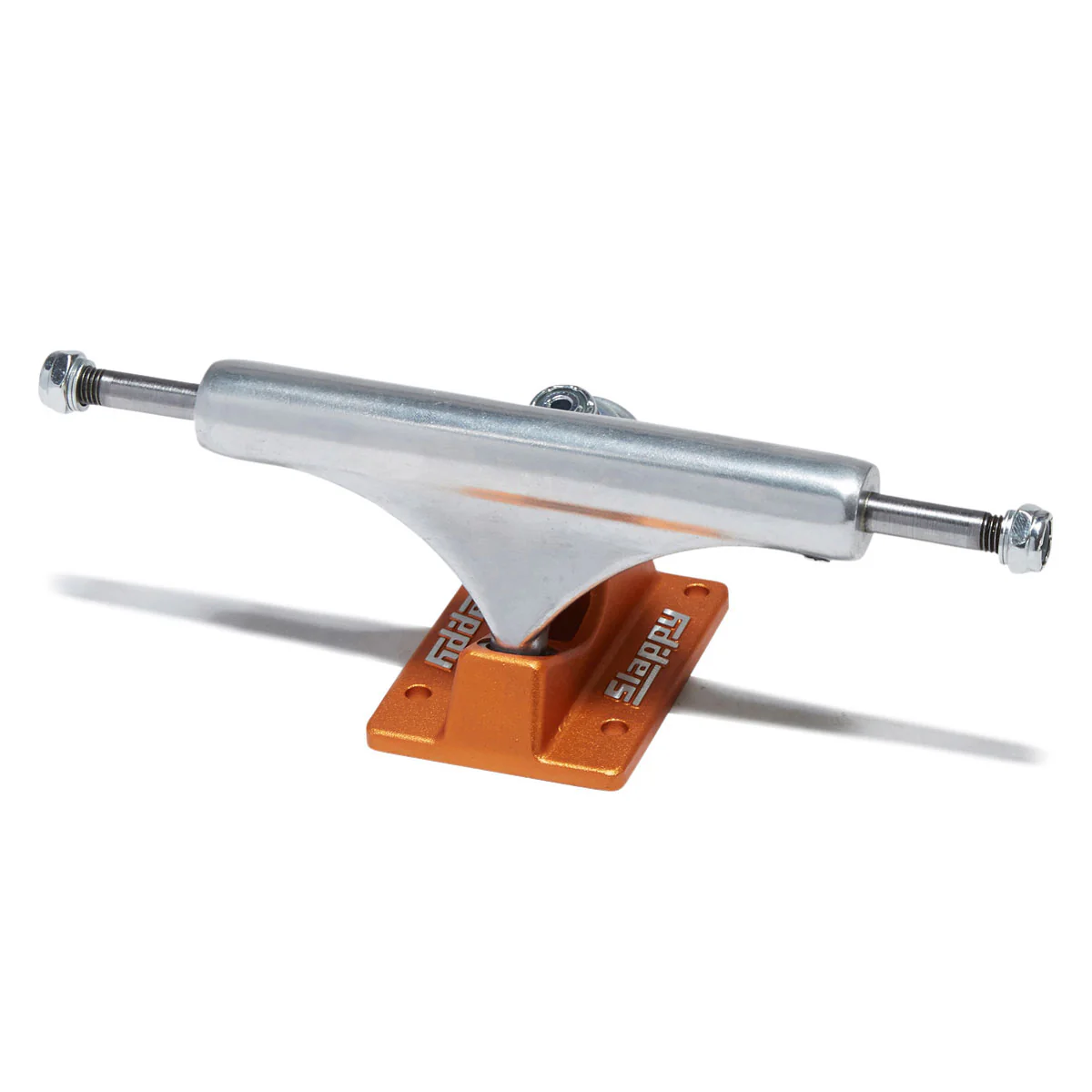 Slappy ST1 Hollow Lights Skateboard Trucks - Polished/Burnt Orange - 8.00"