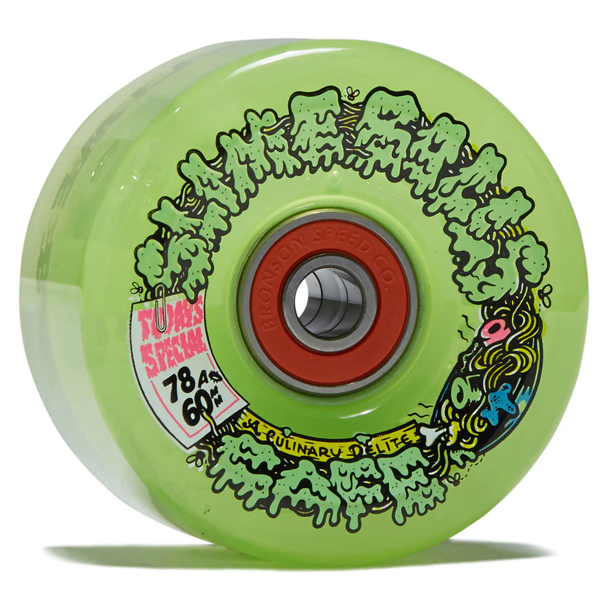 Slime Balls SB Cafe Light Ups OG Slime 78a Skateboard Wheels - Green - 60mm