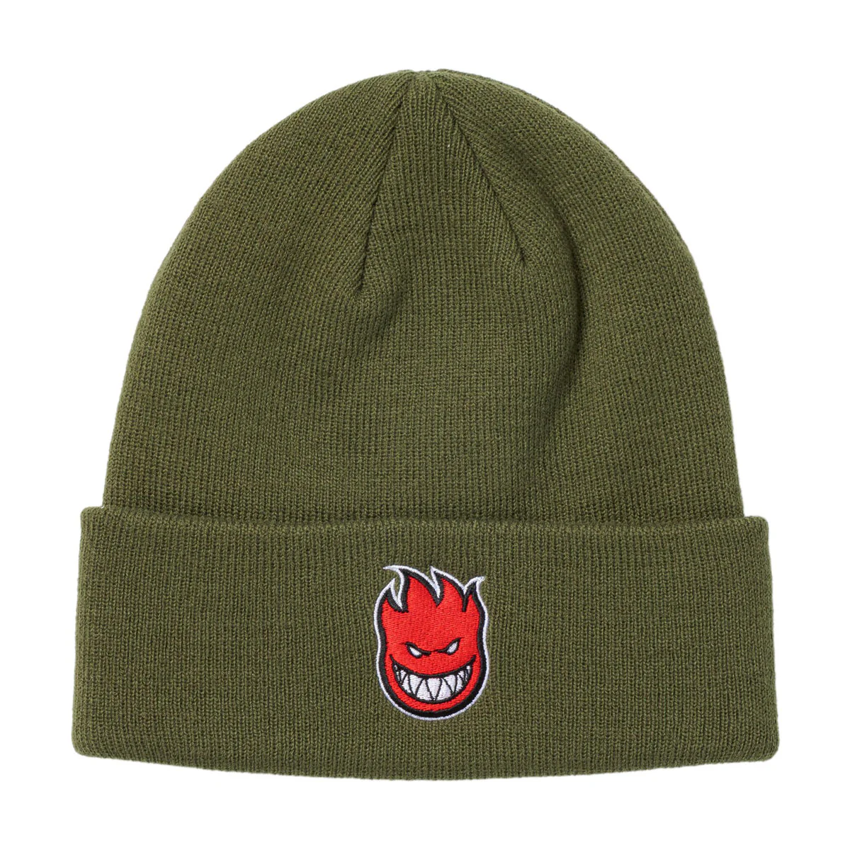 Spitfire Bighead Fill Beanie - Olive/Red