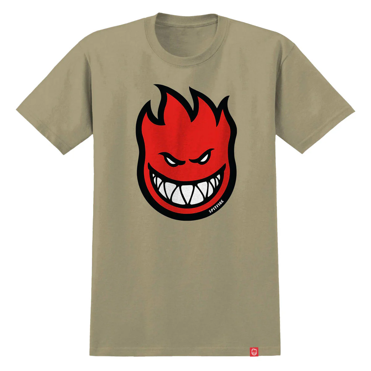Spitfire Bighead Fill T-Shirt - Sand/Red/Black/White