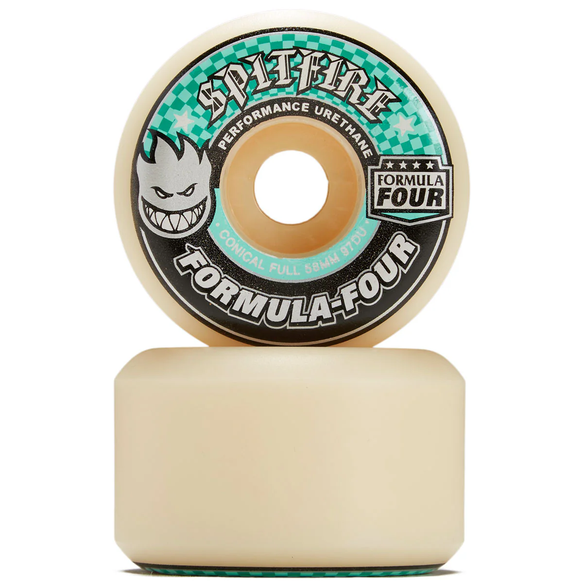 Spitfire F4 97d Conical Full Skateboard Wheels - 58mm - Image 2