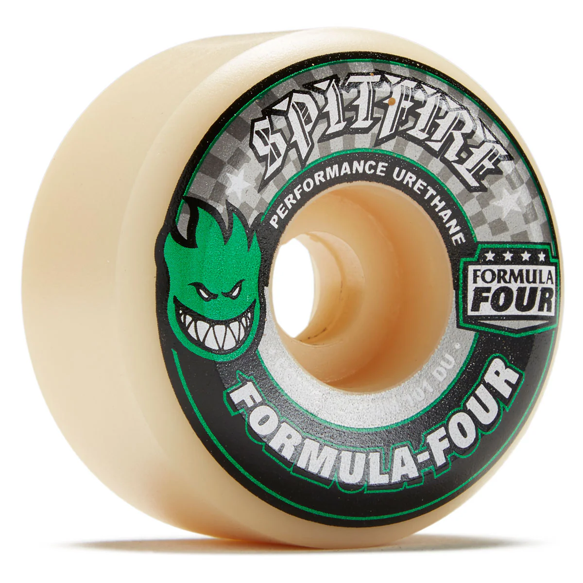 Spitfire F4 101d Conical Skateboard Wheels - Green - 56mm