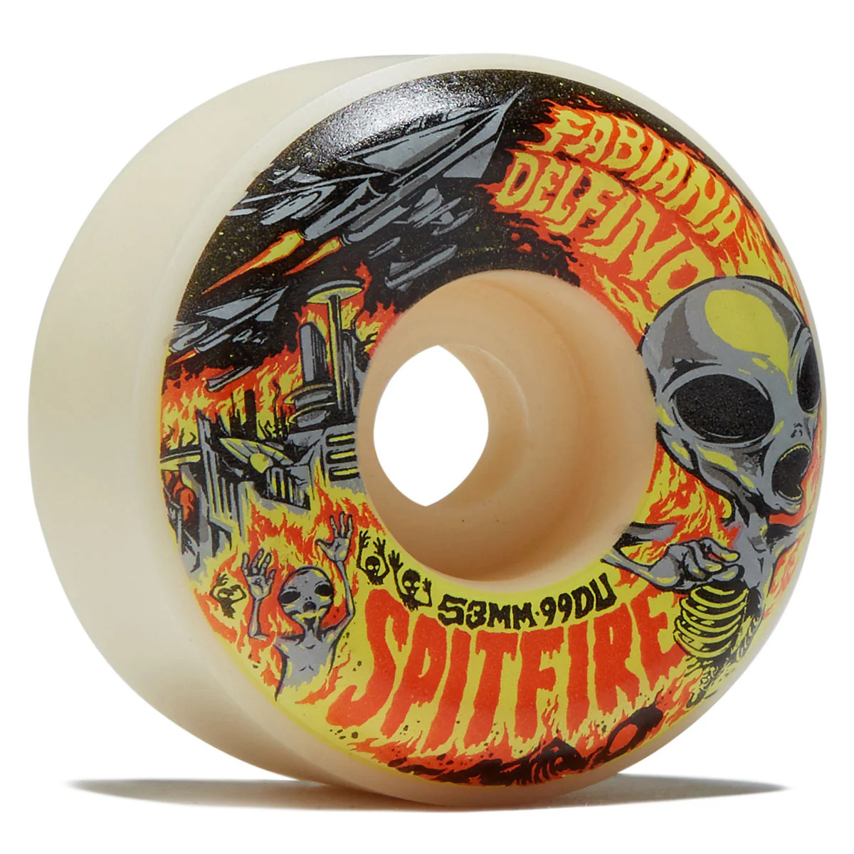 Spitfire Fabiana Invasion F4 99d Conical Full Skateboard Wheels - Natural - 53mm