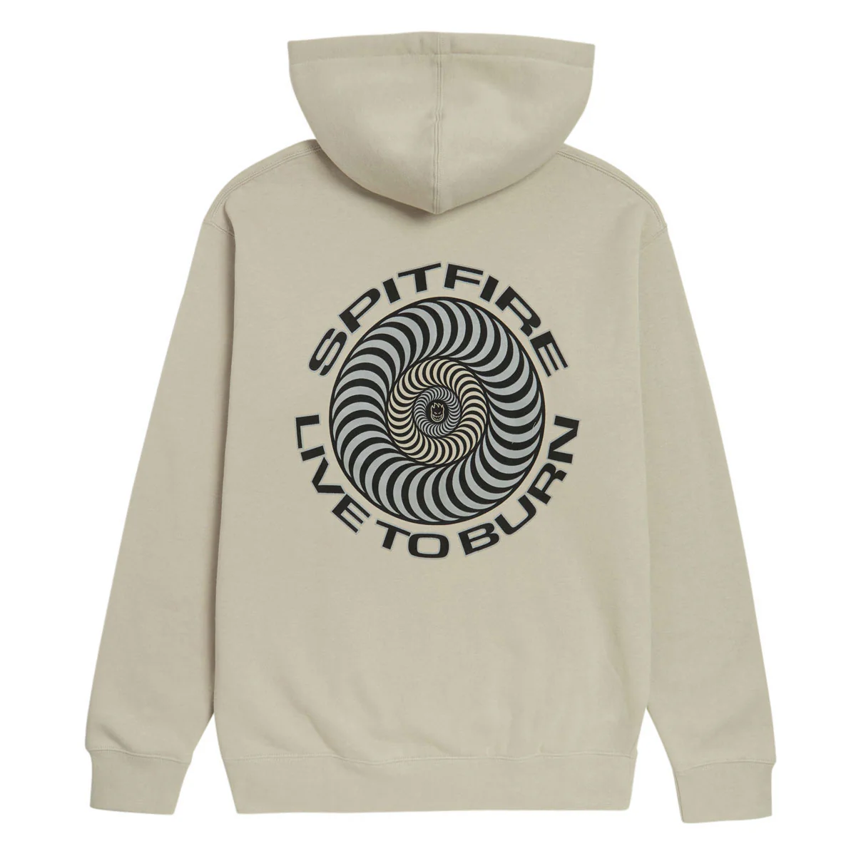 Spitfire Live To Burn Classic Hoodie - Smoke
