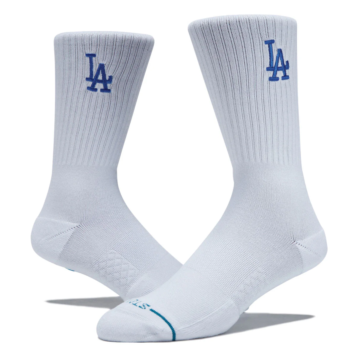 Stance LA Dodgers Crest Socks - White