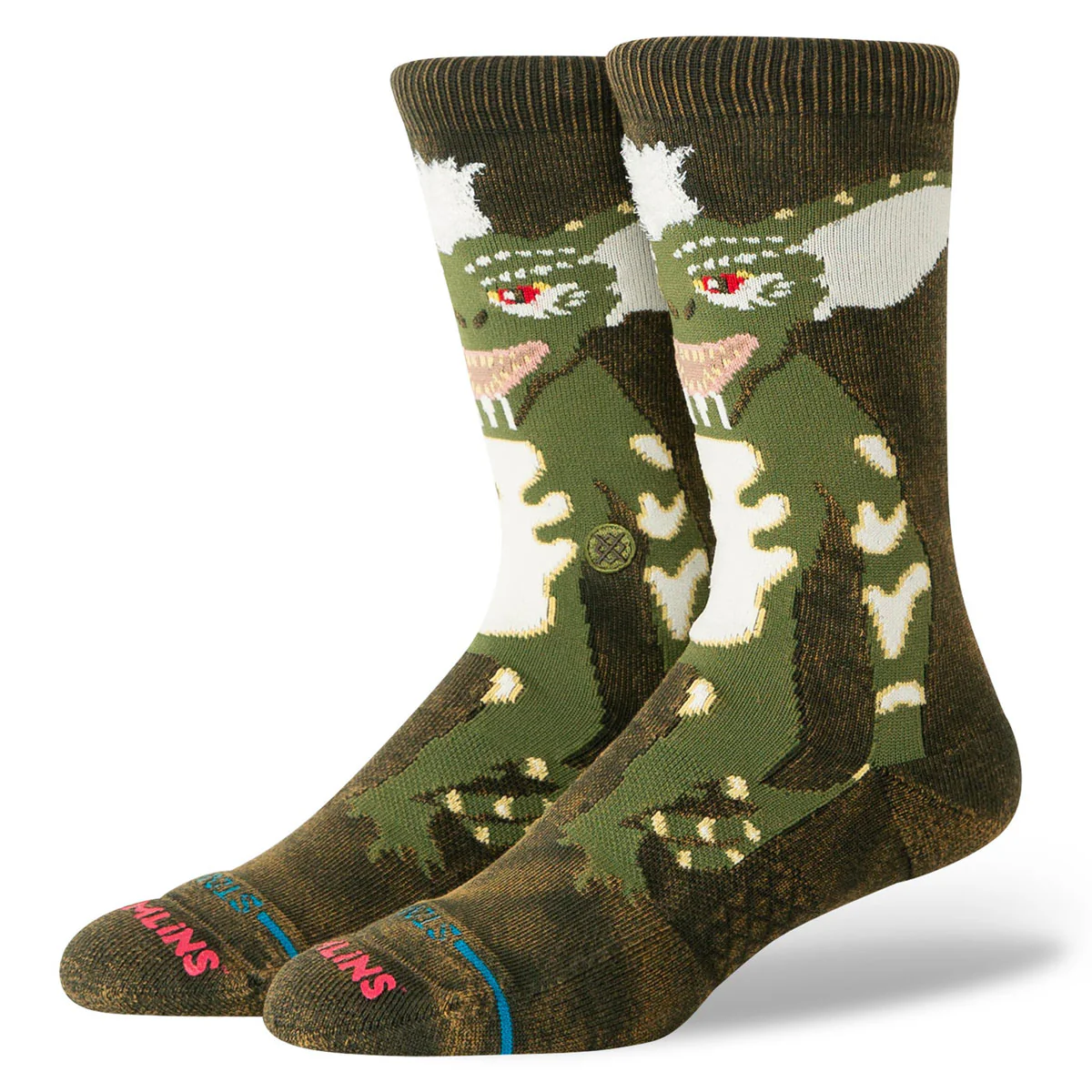 Stance Stripe Gremlins Crew Socks - Dark Green
