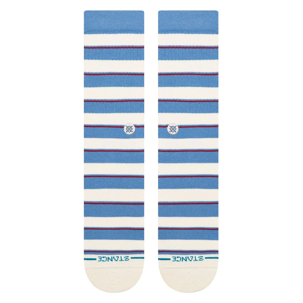 Stance Striped It Crew Socks - Capriblue - Image 2