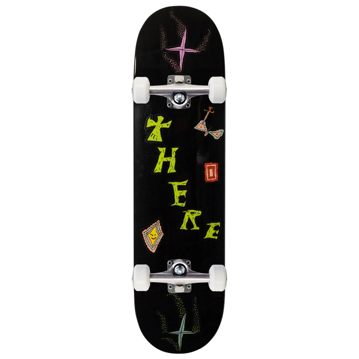 There Team Moth Skateboard Complete - Black - 8.25"