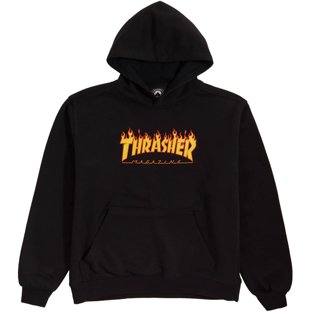Thrasher Youth Flame Logo Hoodie - Black
