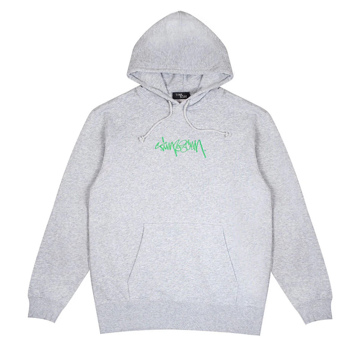 Timescan Script Logo Hoodie - Ash
