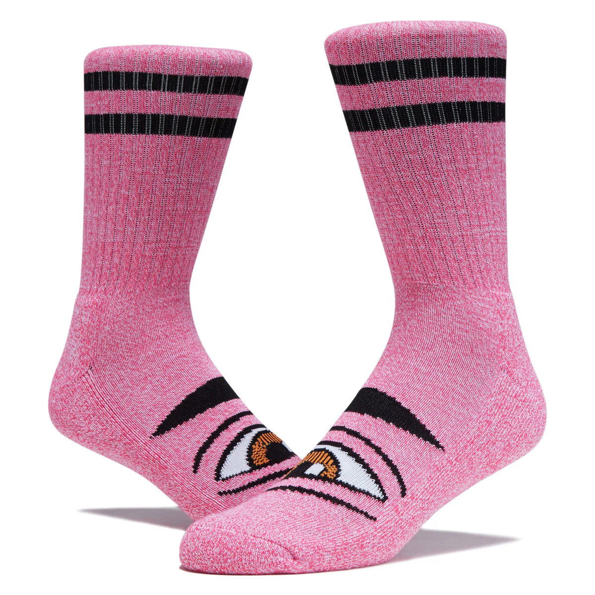 Toy Machine Heather Sect Eye Socks - Pink - Image 2
