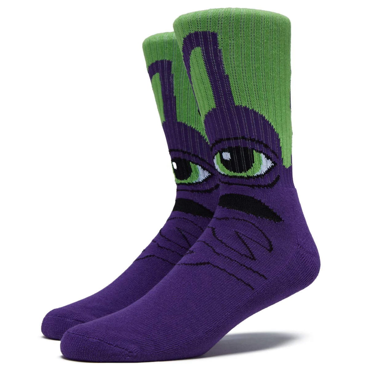 Toy Machine Sect Hug Socks - Purple