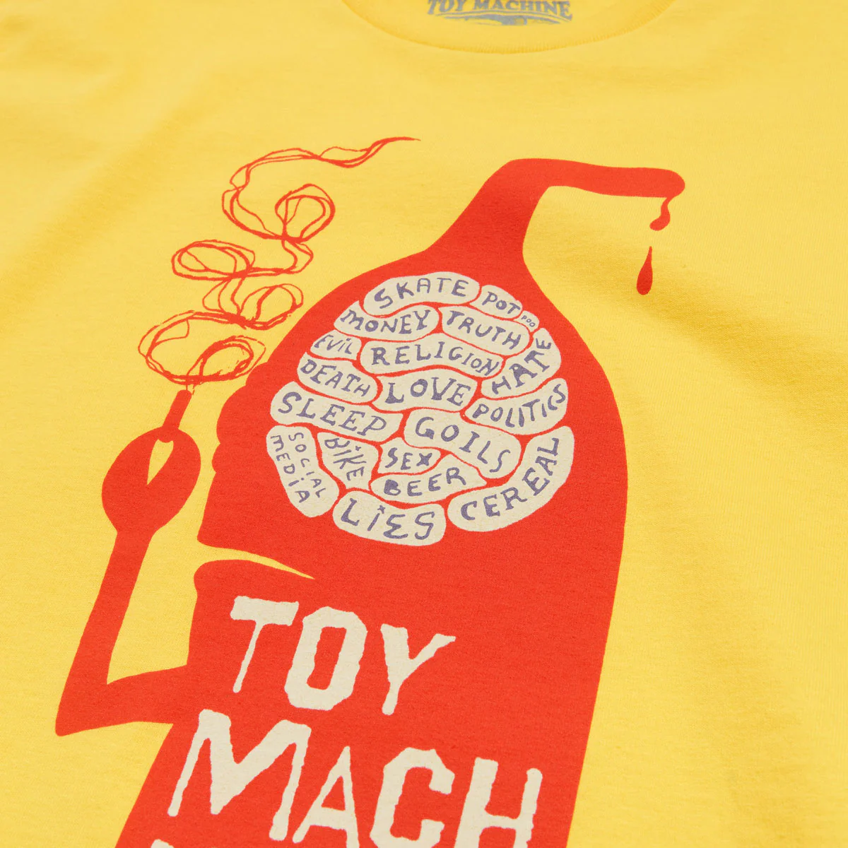 Toy Machine Silowet T-Shirt - Yellow - Image 2