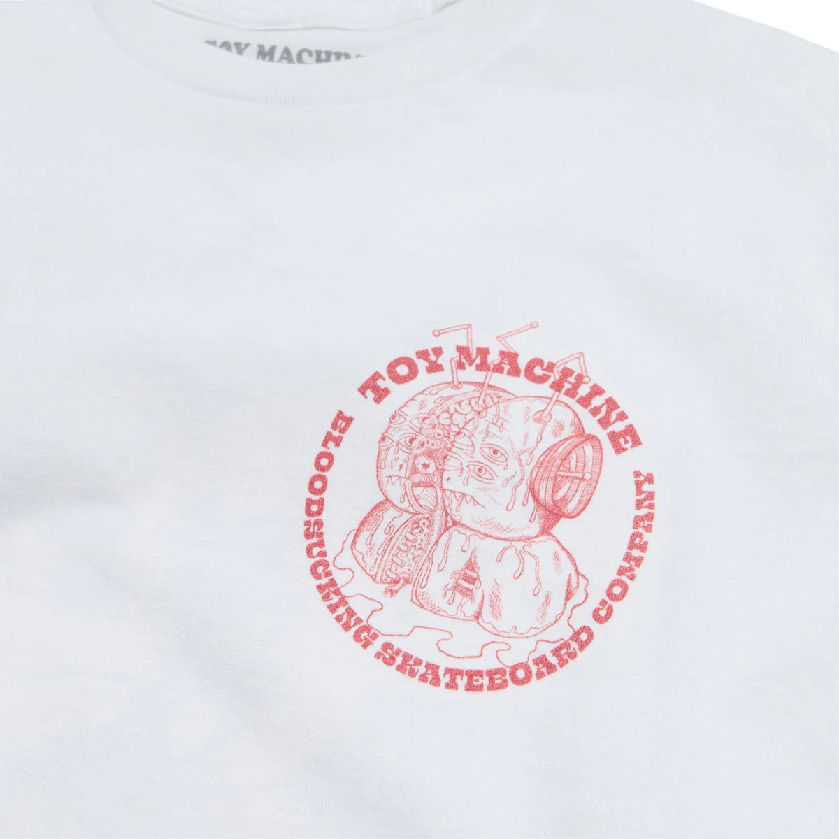 Toy Machine Split T-Shirt - White - Image 3