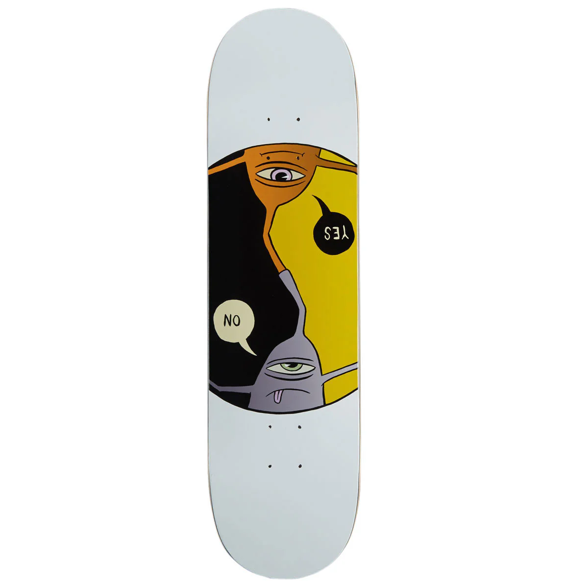 Toy Machine Yes/No Skateboard Deck - 8.25"
