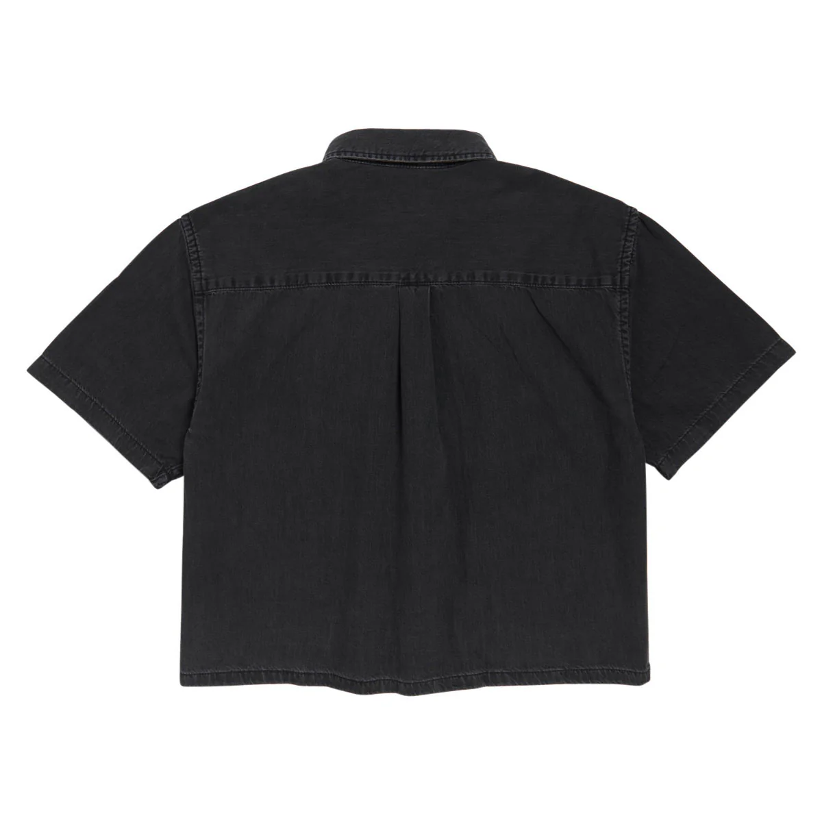 Vans Cyrus Straight Hem Denim Woven Shirt - Washed Black - Image 2