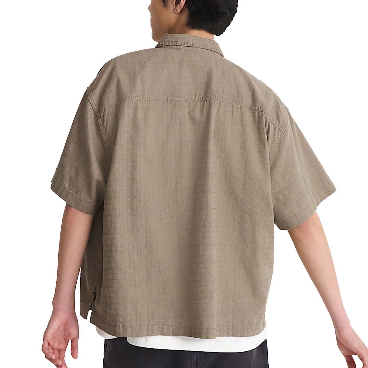 Vans Larkspur Textured Solid Shirt - Bungee Cord - Image 2