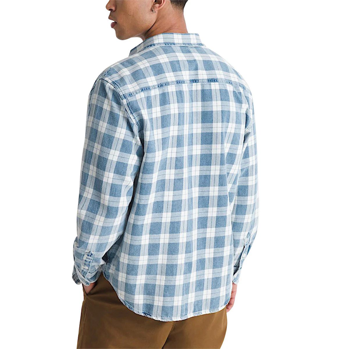 Vans Lawson Vintage Indigo Long Sleeve Shirt - Bleach Indigo - Image 2