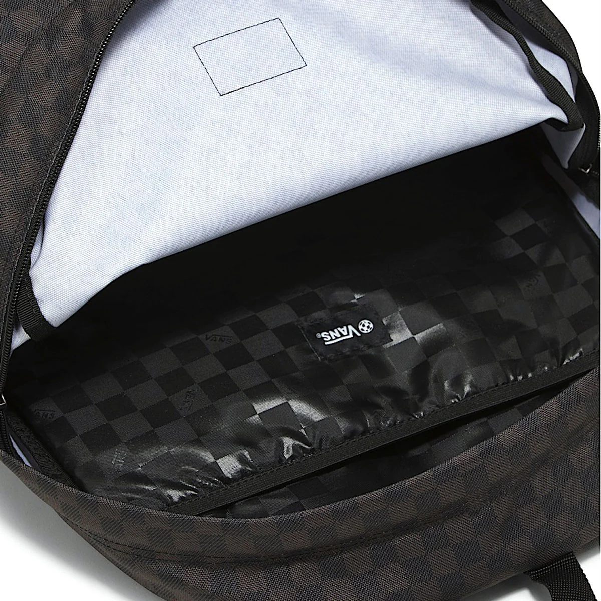 Vans Old Skool Check Backpack - Black/Charcoal - Image 4