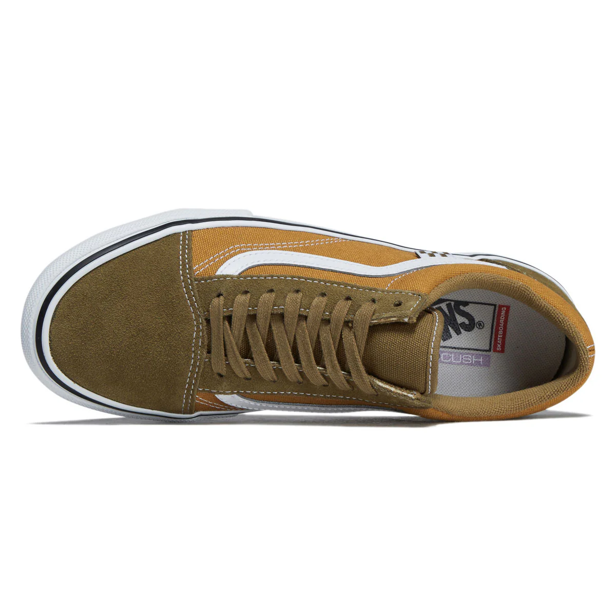 Vans Skate Old Skool Shoes - Light Olive/Khaki - Image 3