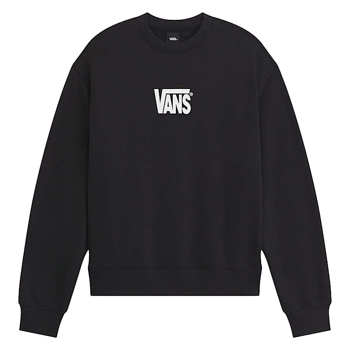 Vans Stretch Logo Crew Sweatshirt - Black/White - Image 2