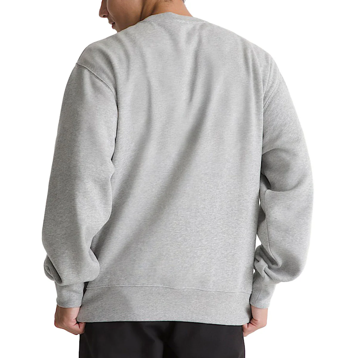 Vans Stretch Logo Crew Sweatshirt - Cement Heather - Image 4