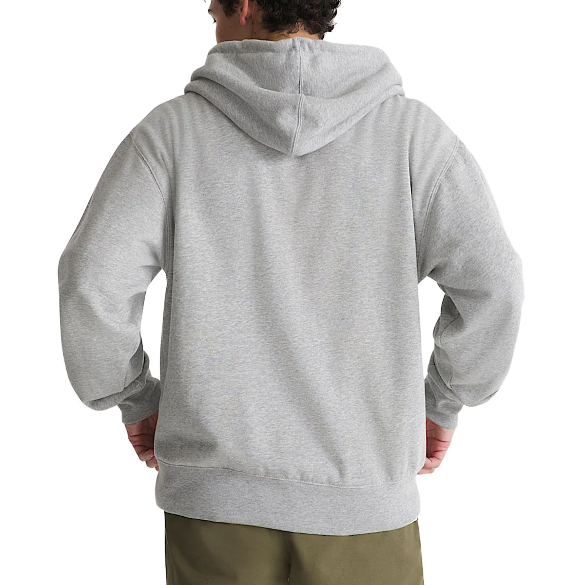 Vans Stretch Logo Full Zip Hoodie - Cement Heather - Image 4
