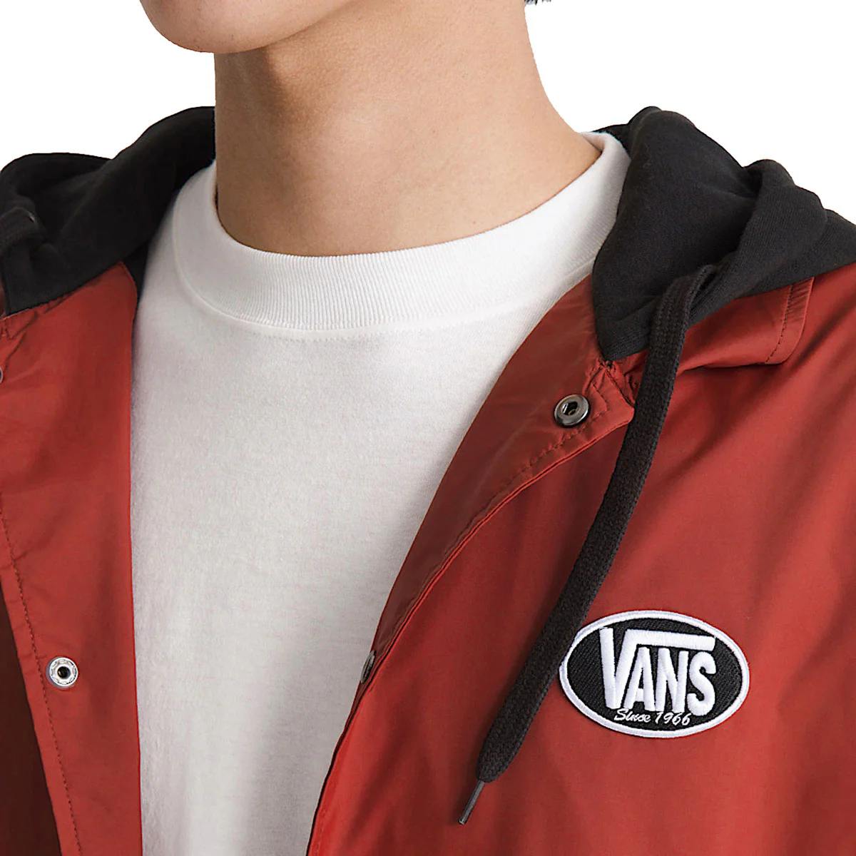 Vans Torrey Hooded Coaches Jacket - Poppy Ember - Image 4