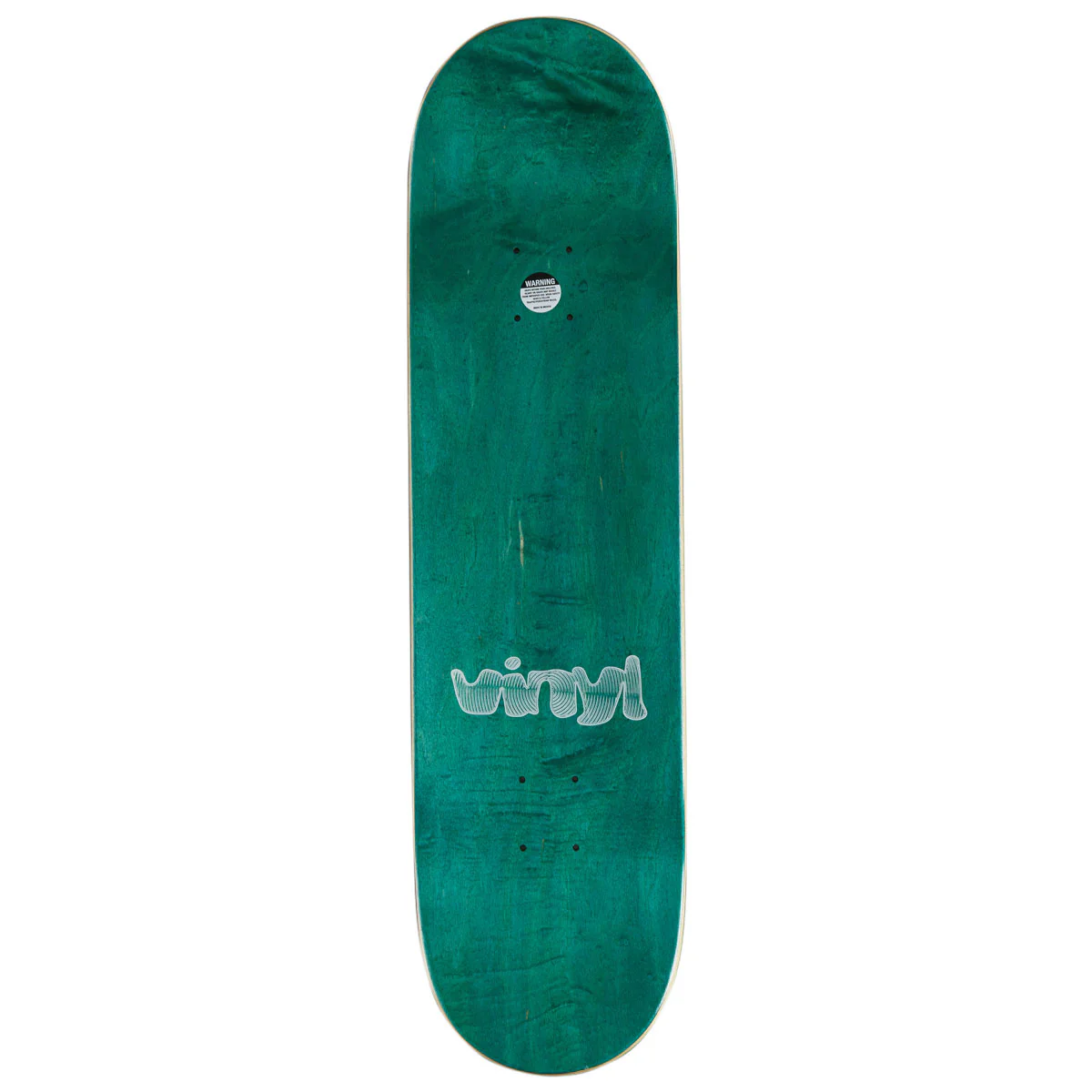 Vinyl Spiral Skateboard Deck - Blue Marble - 8.38" - Image 2
