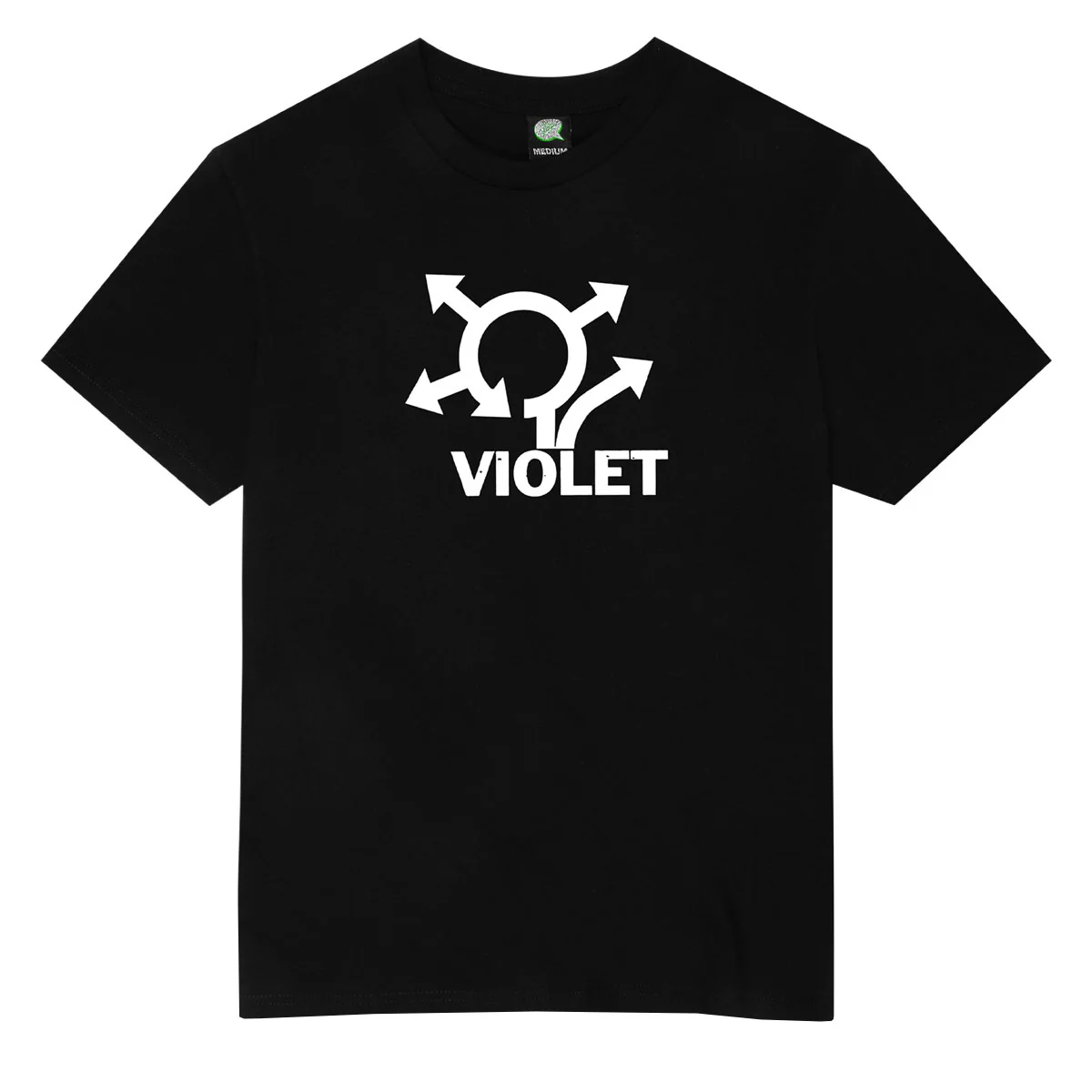 Violet Where Do You Think You're Going? T-Shirt - Black