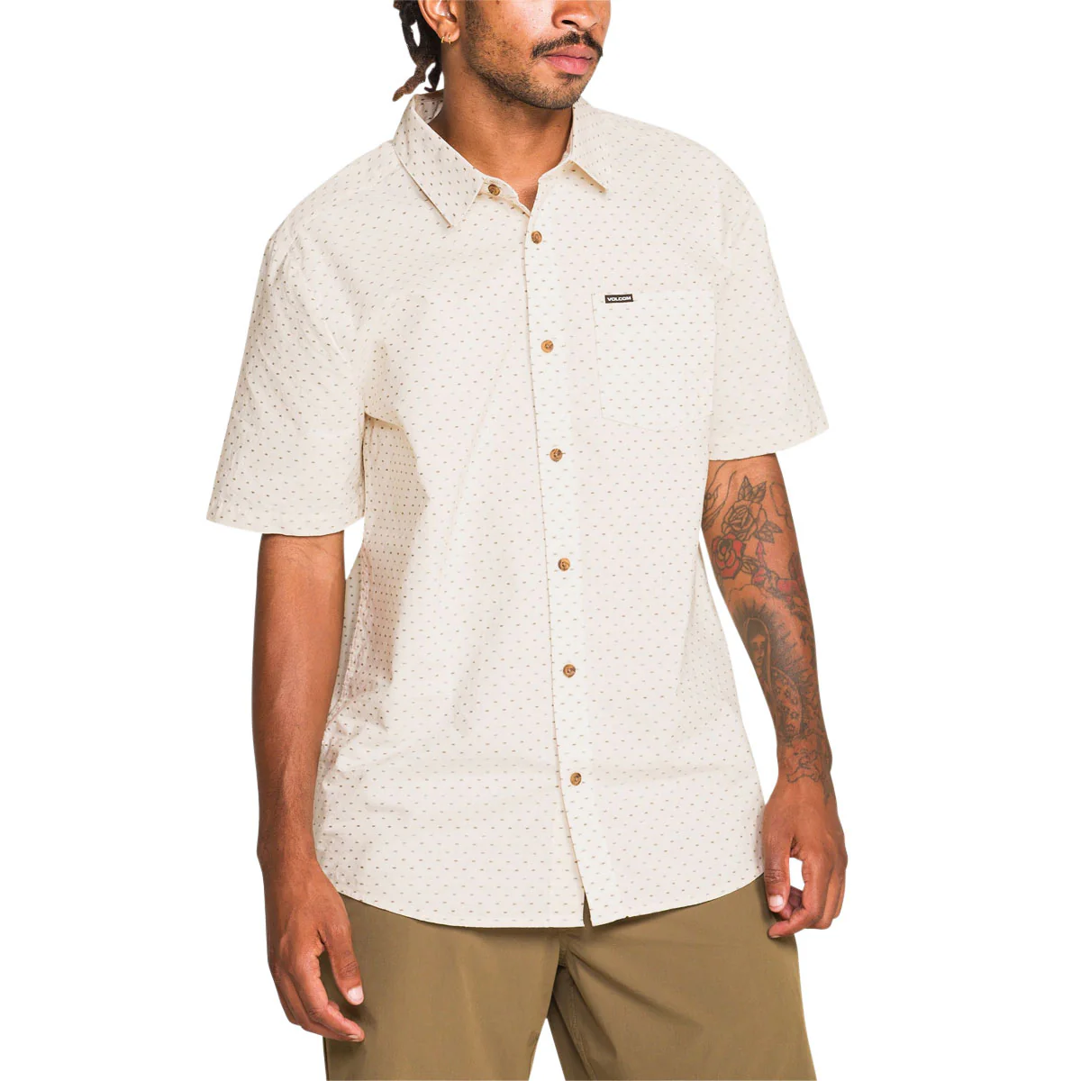 Volcom Bankstone II Shirt - Dirty White
