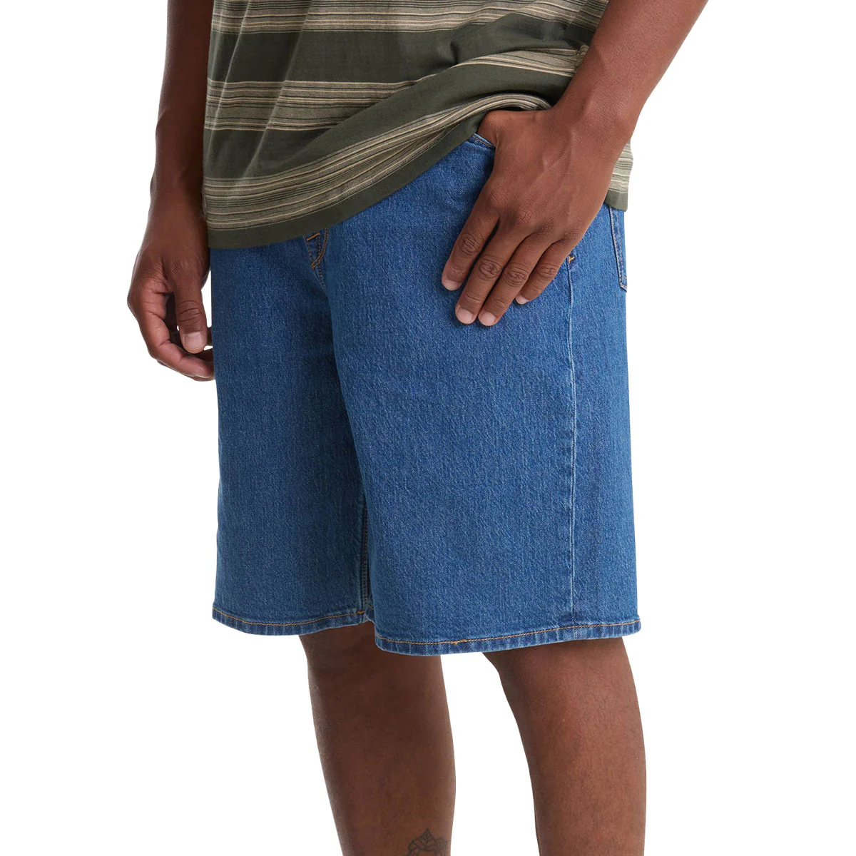 Volcom Billow Denim 22 Shorts - Bold Blue - Image 4
