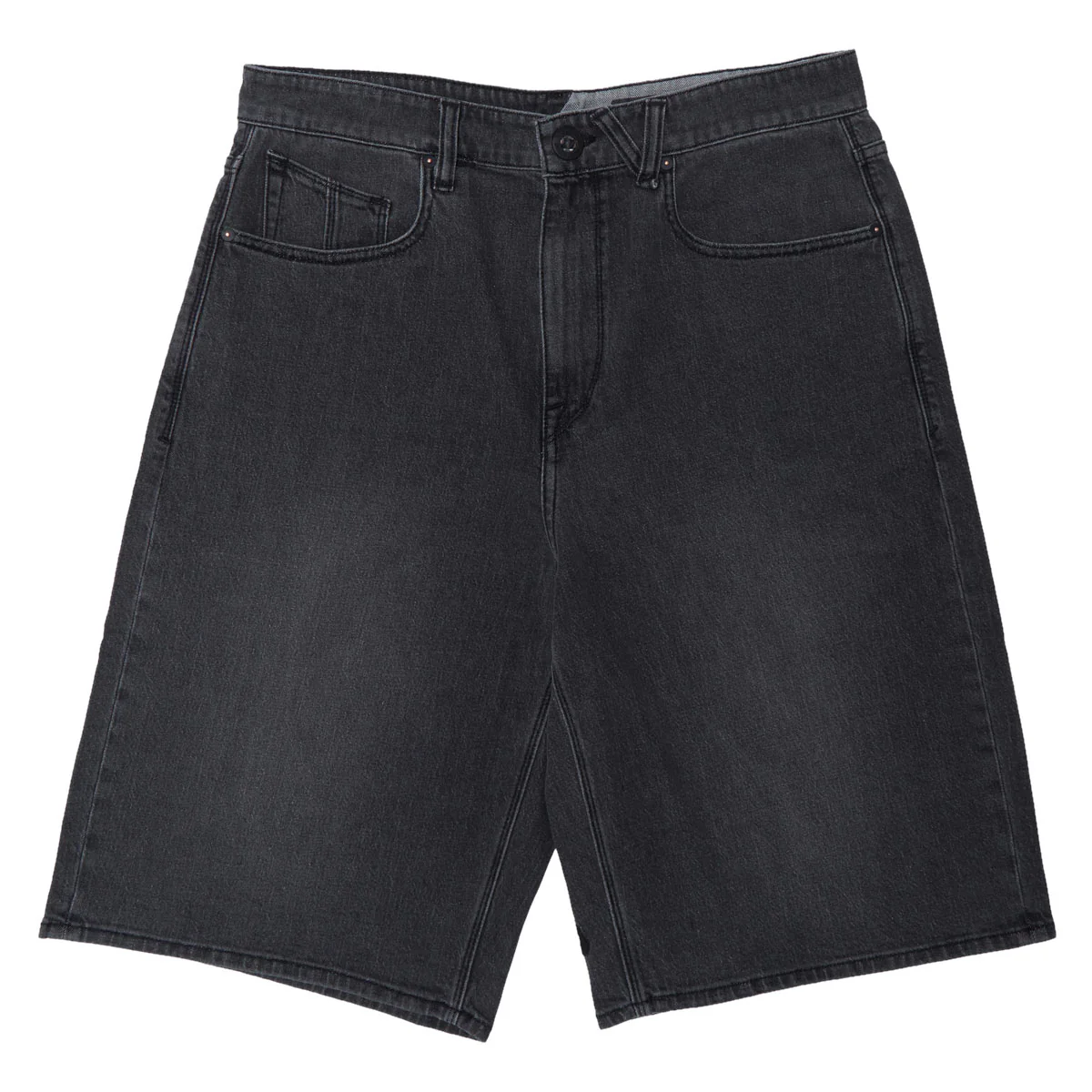 Volcom Chillow Denim 24 Shorts - Black Grey