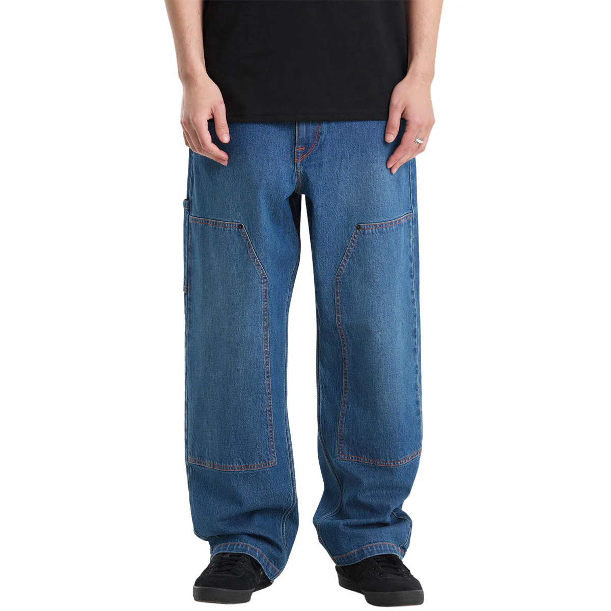 Volcom Work Carpenter Denim Jeans - Park Blue