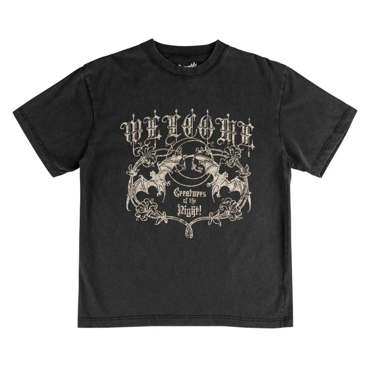 Welcome Night Creature T-Shirt - Vintage Black