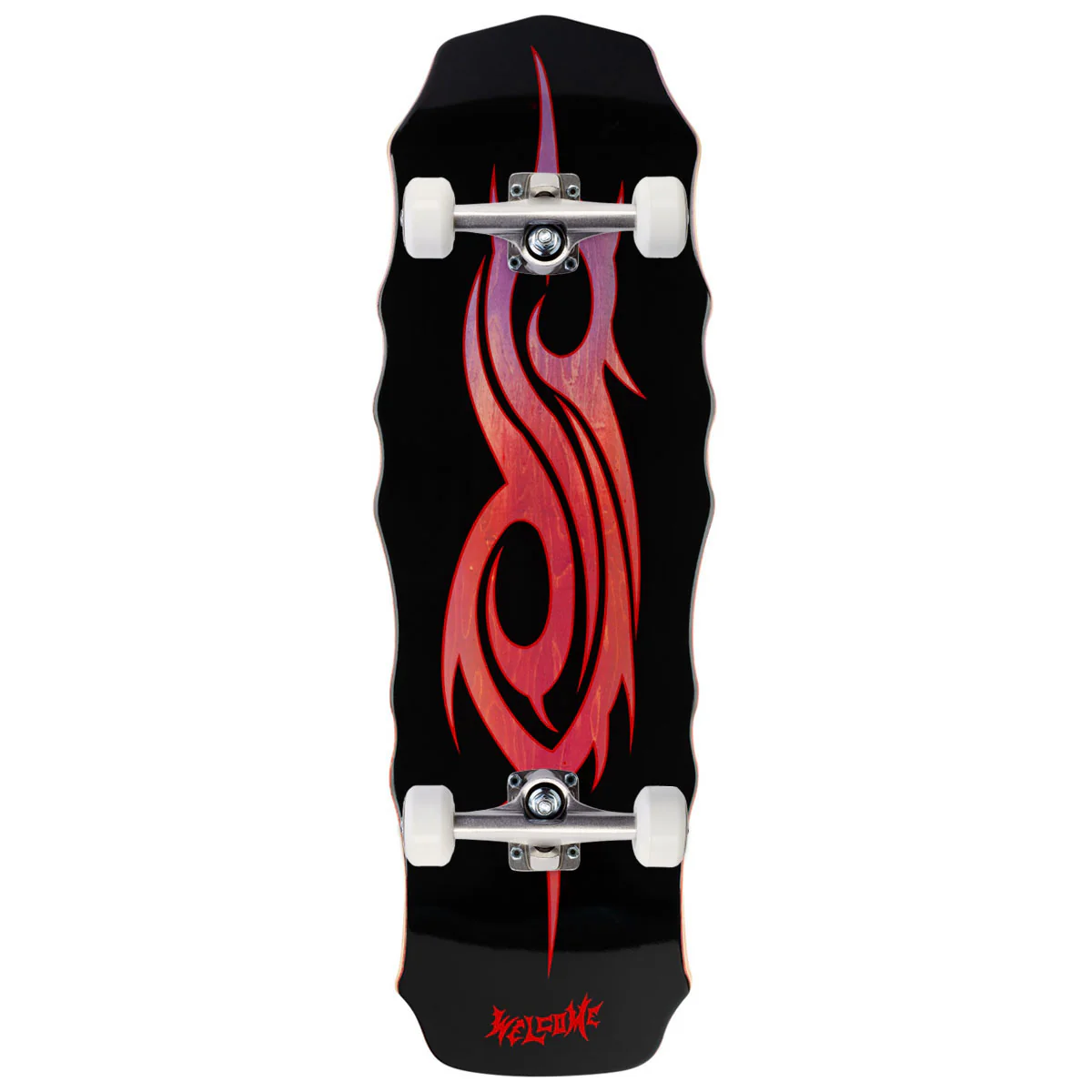 Welcome x Slipknot Tribal S On Widow Skateboard Complete - Purple/Red Stain - 10.00"