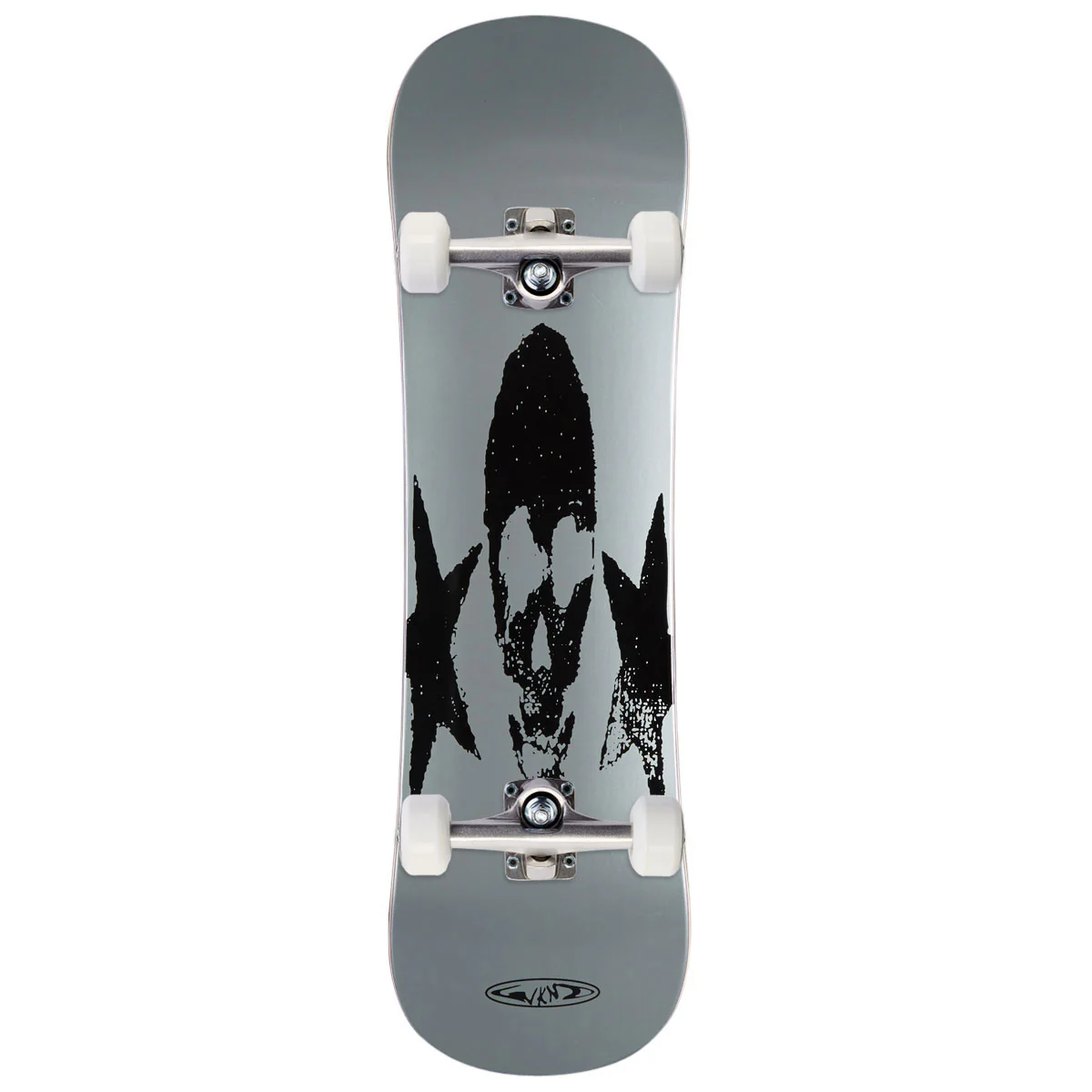 WKND Mumbler Summer Faux Snow Skate Skateboard Complete - Silver - 8.89"