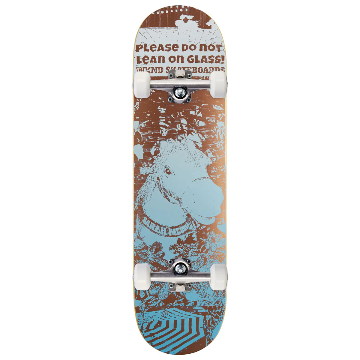 WKND Please Do Not Lean On Glass Sarah Meurle WB Skateboard Complete - Multi - 8.125"