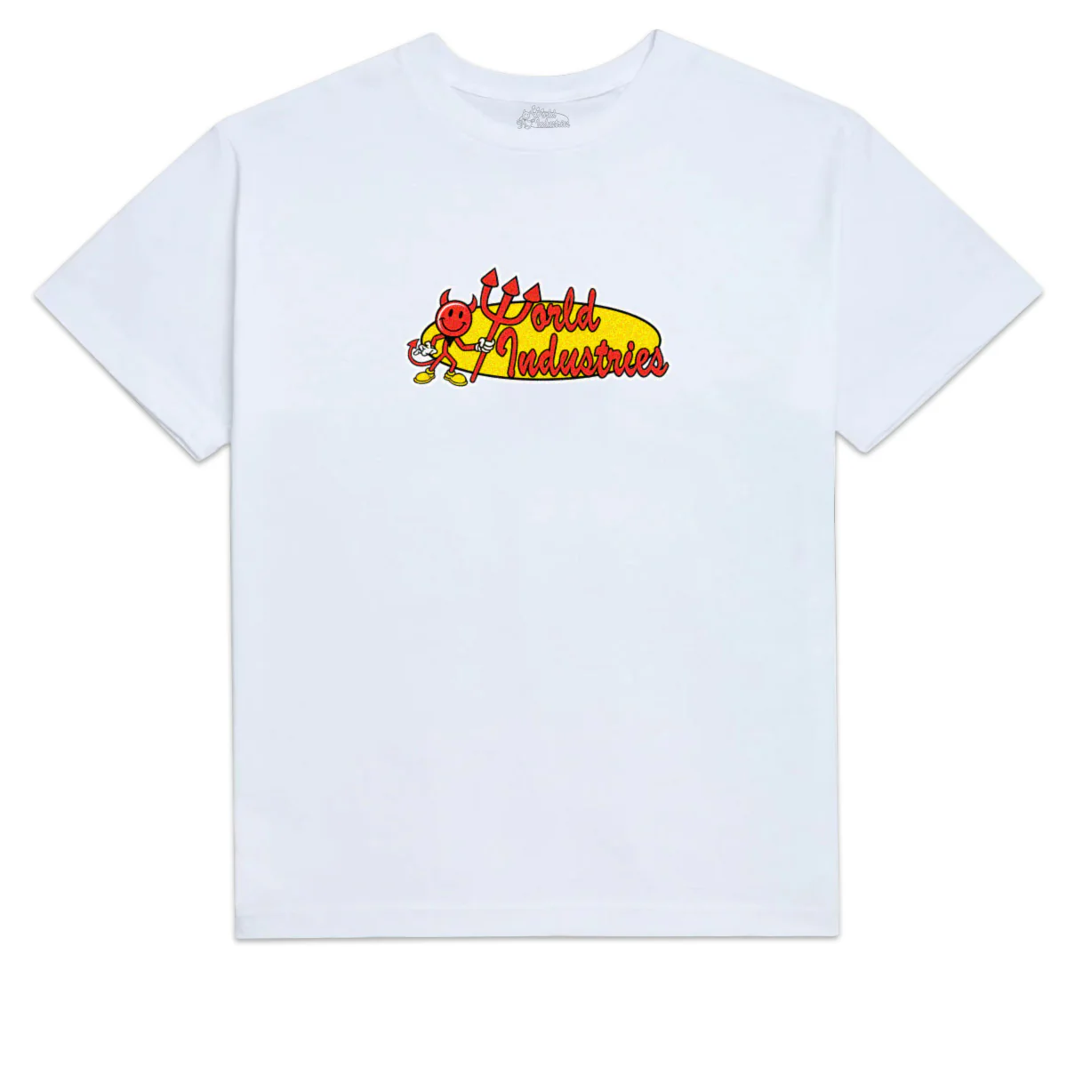 World Industries Youth Devil Man T-Shirt - Vintage White - YXL