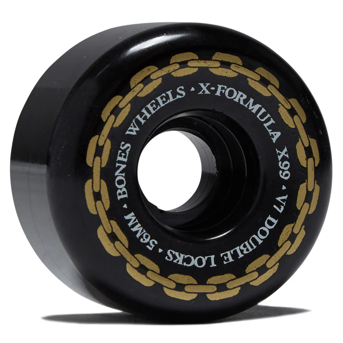 X-Formula Double Locks 99a V7 Double Lock Skateboard Wheels - Black - 56mm
